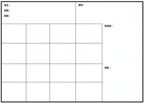 極簡讀書表格