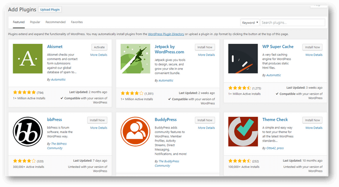 WordPress 架站服務 3 WordPress 提供5萬種外掛功能